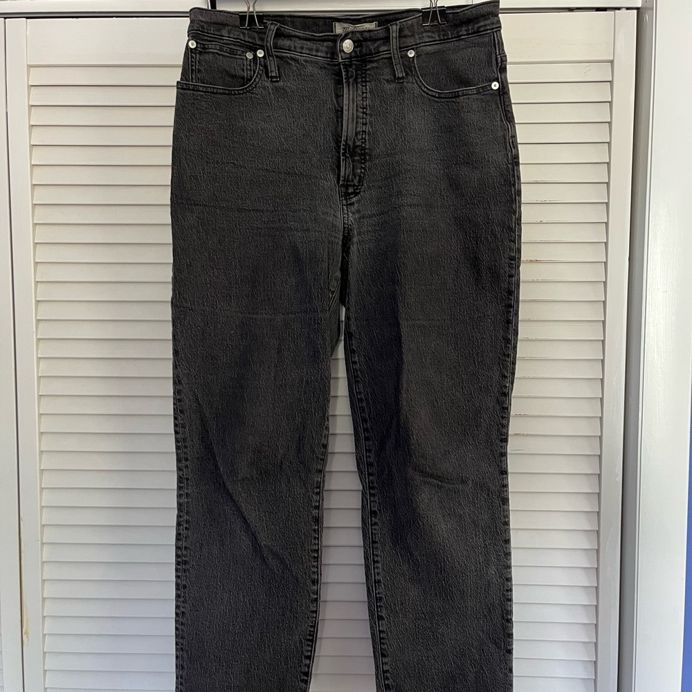 Madewell Washed Black Denim Jeans
